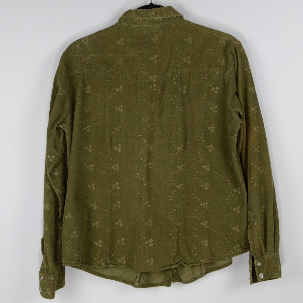 Texas Corduroy Western Button-Down Long-Sleeve Top - Picture 5 of 8